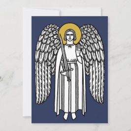Tarjeta Festiva Llanto de Navidades Angel Medieval