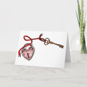 Tarjeta Festiva Llave a mi corazón