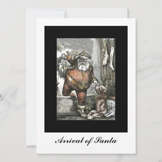 Tarjeta Festiva Llegada del santo Nicholas (Anverso)