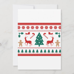 Tarjeta Festiva Llegan navidades, Navidades, árboles, renos