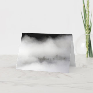 Tarjeta Festiva Llegó a un claro al mediodía: NIEBLA!