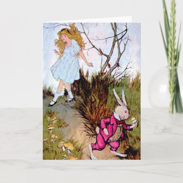 Tarjeta Festiva ¡Llego tarde a una cita muy importante! (Anverso)