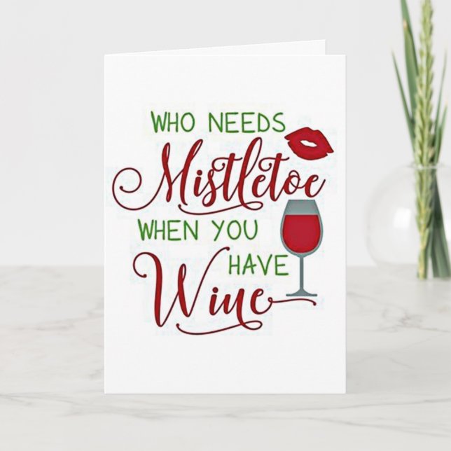 TARJETA FESTIVA *****LO HACEMOS**** Y MIRAMOS DENTRO EL MISTLETO!! (Anverso)