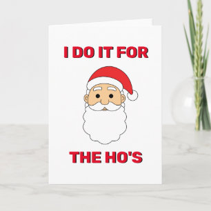 Tarjeta Festiva Lo hago por el Papá Noel de Ho