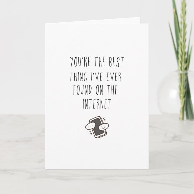 Tarjeta Festiva Lo mejor de Internet | Fechas en línea (Anverso)