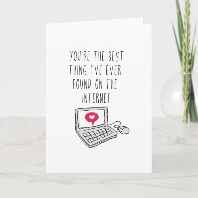 Tarjeta Festiva Lo mejor de Internet | Regalo de aniversario (Anverso)