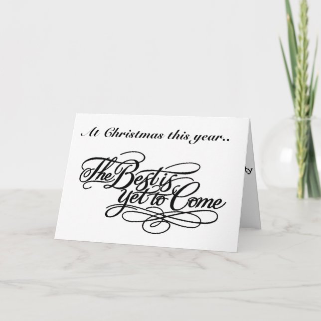 TARJETA FESTIVA LO MEJOR ES QUE TODAVÍA VENGA-U ERAN NAVIDADES NOC (Anverso)