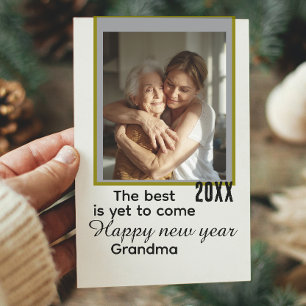 Tarjeta Festiva Lo Mejor Está Por Llegar Año Nuevo Moderno