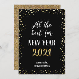 Tarjeta Festiva Lo Mejor Para El Año Nuevo 2021 | Festividad
