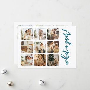 Tarjeta Festiva Lo que un año 12 foto y texto personalizado