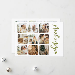 Tarjeta Festiva Lo que un año 12 foto y texto personalizado