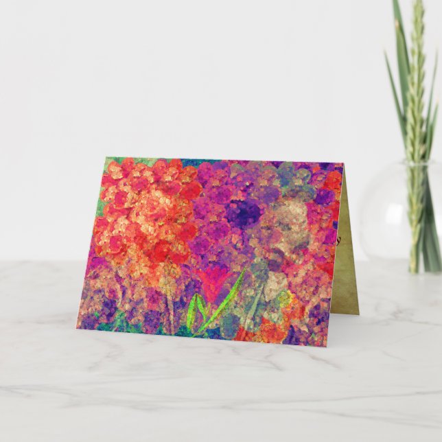 Tarjeta Festiva Lo que Van Gogh no sabía (personalizado) (Anverso)