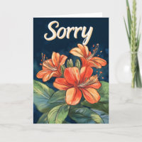 Lo siento Naranja Flores exóticas