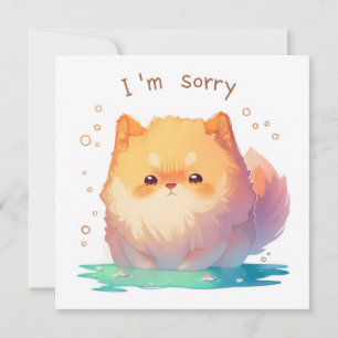 Tarjeta Festiva Lo Siento Perrito Adorable