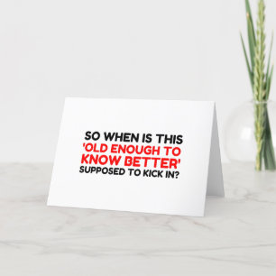 Tarjeta Festiva Lo Suficiente Como Para Saber Mejor