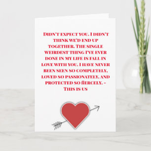 Tarjeta Festiva Lo único que conoces es el camino a mi corazón