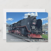 Locomotora de vapor, Cluj-Napoca, Rumanía, en