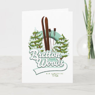 Tarjeta Festiva Logo de Bretton Woods New Hampshire