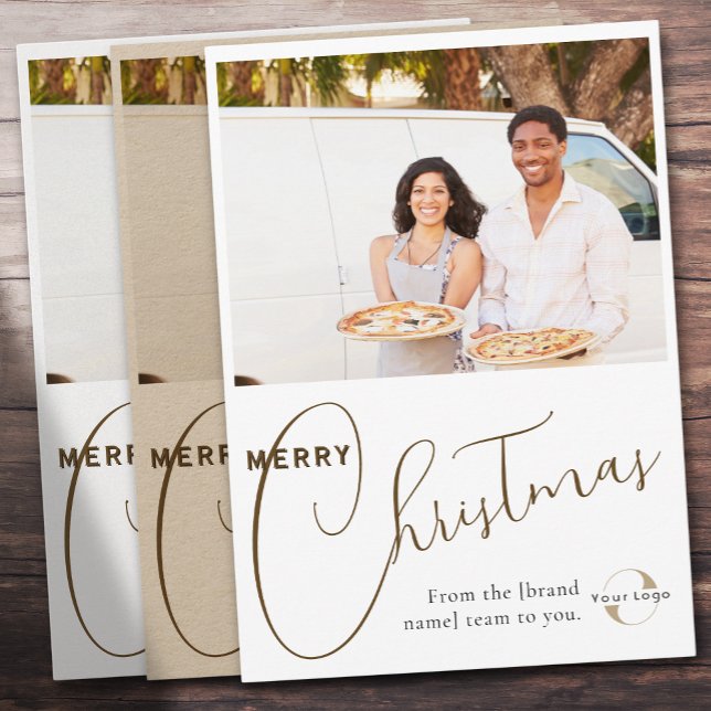 Tarjeta Festiva Logo de personalizado Business, foto de equipo y m (Subido por el creador)