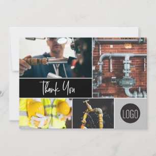 Tarjeta Festiva Logo del collage de fotografías del Personalizado