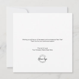 Tarjeta Festiva Logo del Personalizado de la flor verde de la flor