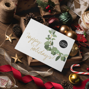 Tarjeta Festiva Logotipo de la Compañía de Navidades de la Guerra