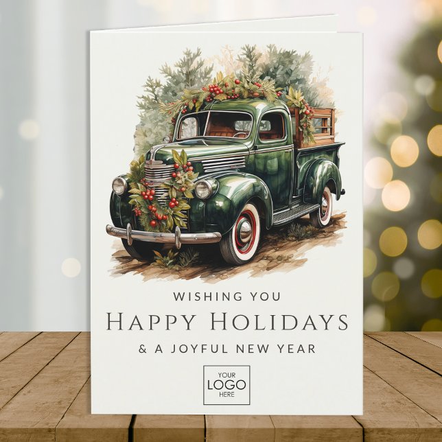 Tarjeta Festiva Logotipo de la compañía Navidades Personalizados e (Subido por el creador)