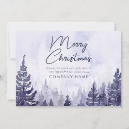 Tarjeta Festiva Logotipo de negocio corporativo de Navidades de pi