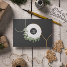 Logotipo de negocio de la alegría Felices vacacion