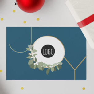 Tarjeta Festiva Logotipo de negocio de la alegría Personalizado az