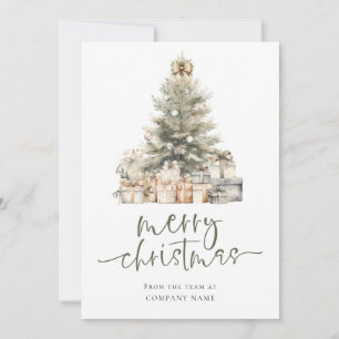 Tarjeta Festiva logotipo de Tree Company Calendario 2027 Feliz Nav