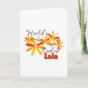 Tarjeta Festiva Lola más fresco del mundo floral