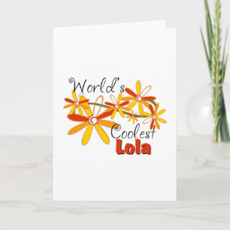 Tarjeta Festiva Lola más fresco del mundo floral