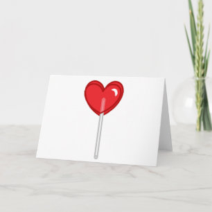Tarjeta Festiva lollismo de corazón rojo