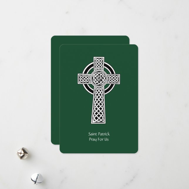 Tarjeta Festiva Lorica de Saint Patrick Prayer (enmendada) (Anverso/Reverso In Situ)