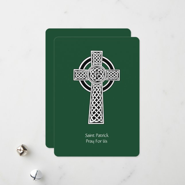 Tarjeta Festiva Lorica de Saint Patrick Prayer (enmendada) (Anverso/Reverso In Situ)