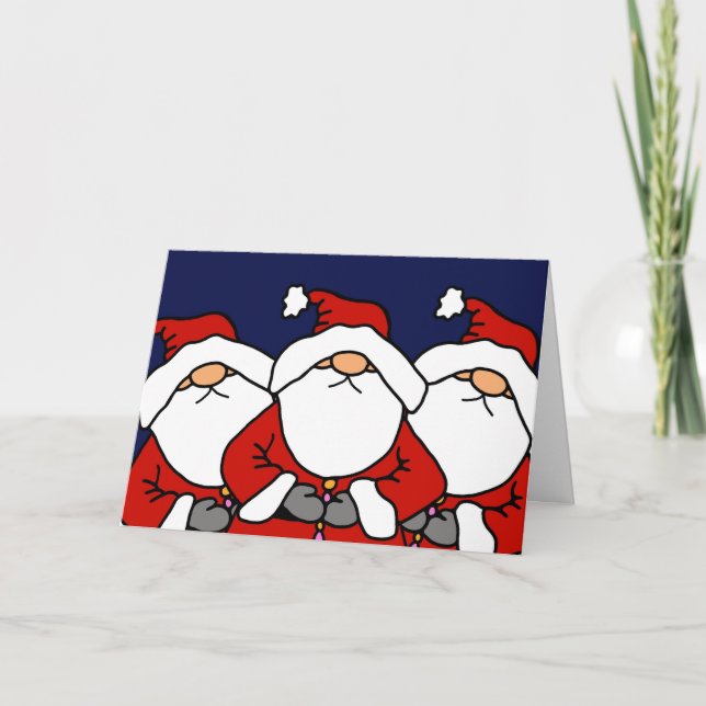 Tarjeta Festiva Los 3 amigos (Anverso)