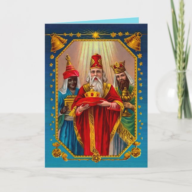 Tarjeta Festiva Los 3 reyes (Anverso)