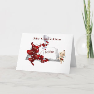 Tarjeta Festiva los abrazos me besan, cupid