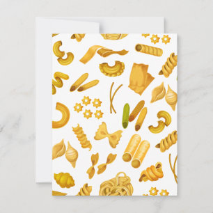 Tarjeta Festiva Los alimentos más populares de Italia