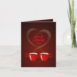 Tarjeta Festiva Los amantes del café son El día de San Valentín di