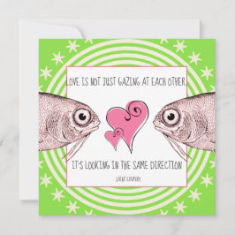 Tarjeta Festiva Los amantes únicos disfrutan de la vista de la cit