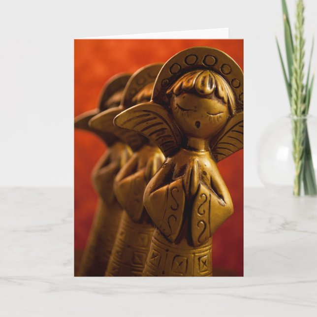 Tarjeta Festiva ¡Los ángeles exaltan a Dios! (Anverso)