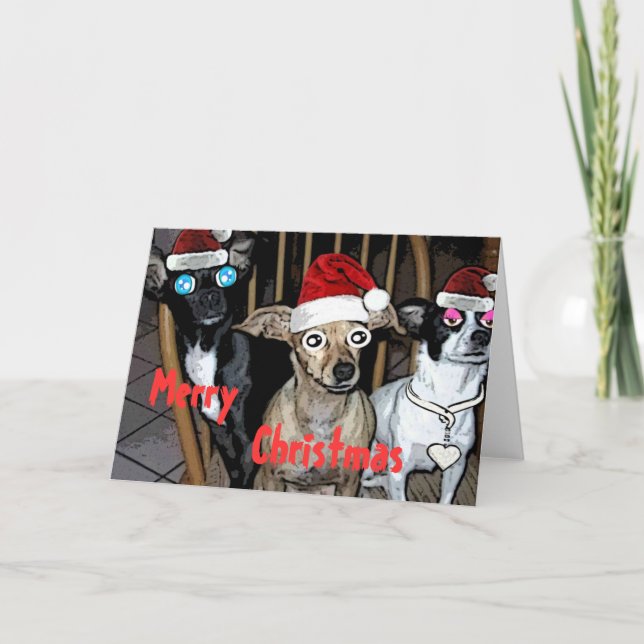 TARJETA FESTIVA LOS AYUDANTES DE SANTA (Anverso)