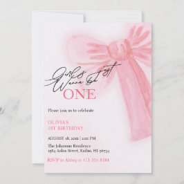 Tarjeta Festiva Los Chicas de Bow Rosado Solo Quieren Ser Un Prime