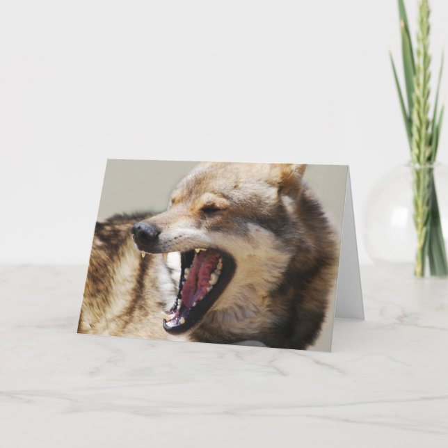 Tarjeta Festiva Los colmillos del lobo (Anverso)