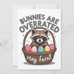 Tarjeta Festiva Los conejos están sobrevalorados Permanezcan feral