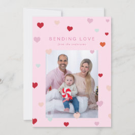 Tarjeta Festiva Los corazones flotantes de San Valentín