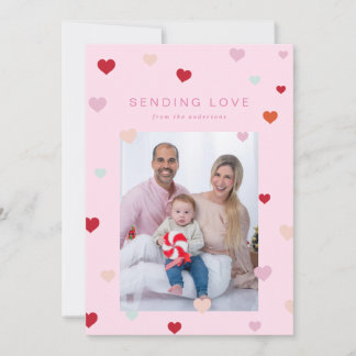 Tarjeta Festiva Los corazones flotantes de San Valentín