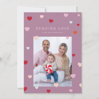 Tarjeta Festiva Los corazones flotantes de San Valentín